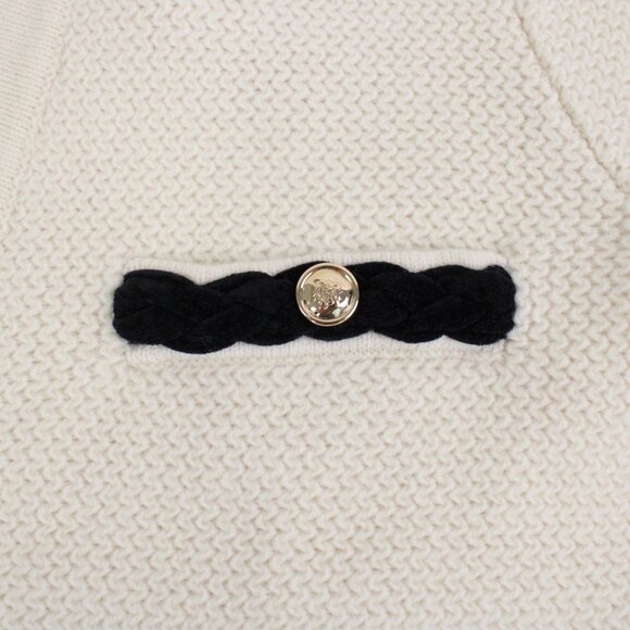 Sandro Cream Cardigan with Black Accents - Picture 7 of 16